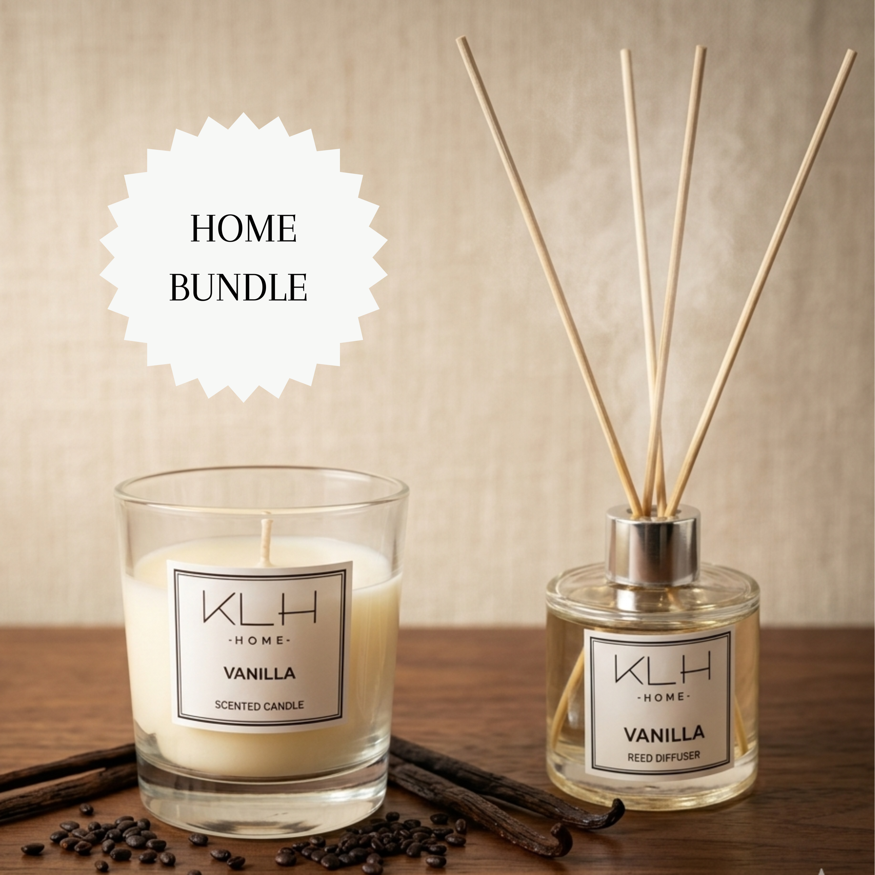 Bundle - Vanilla Candle & Diffuser