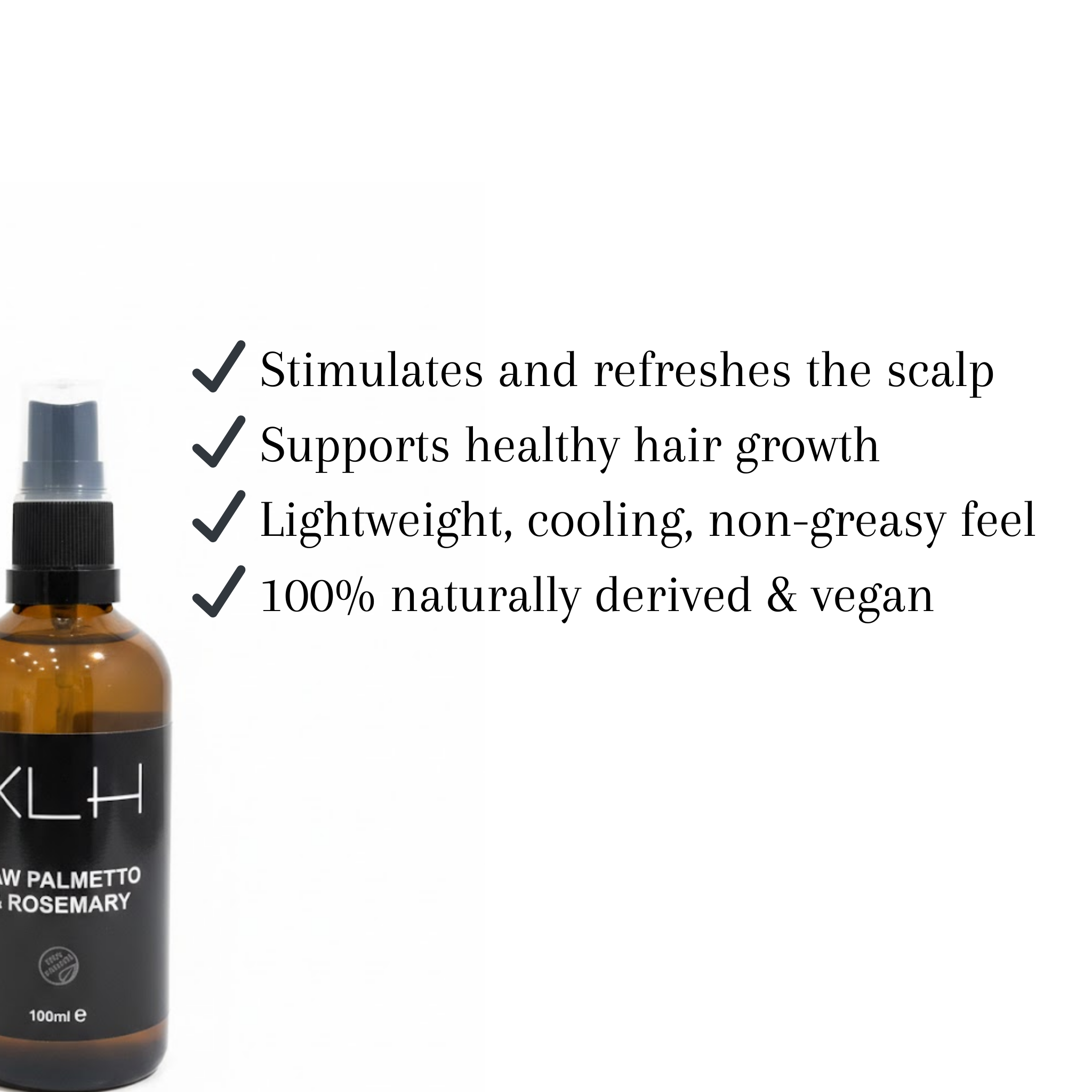 Saw Palmetto and Rosemary Hair Tonic - 100% Naturally Derived VEGAN