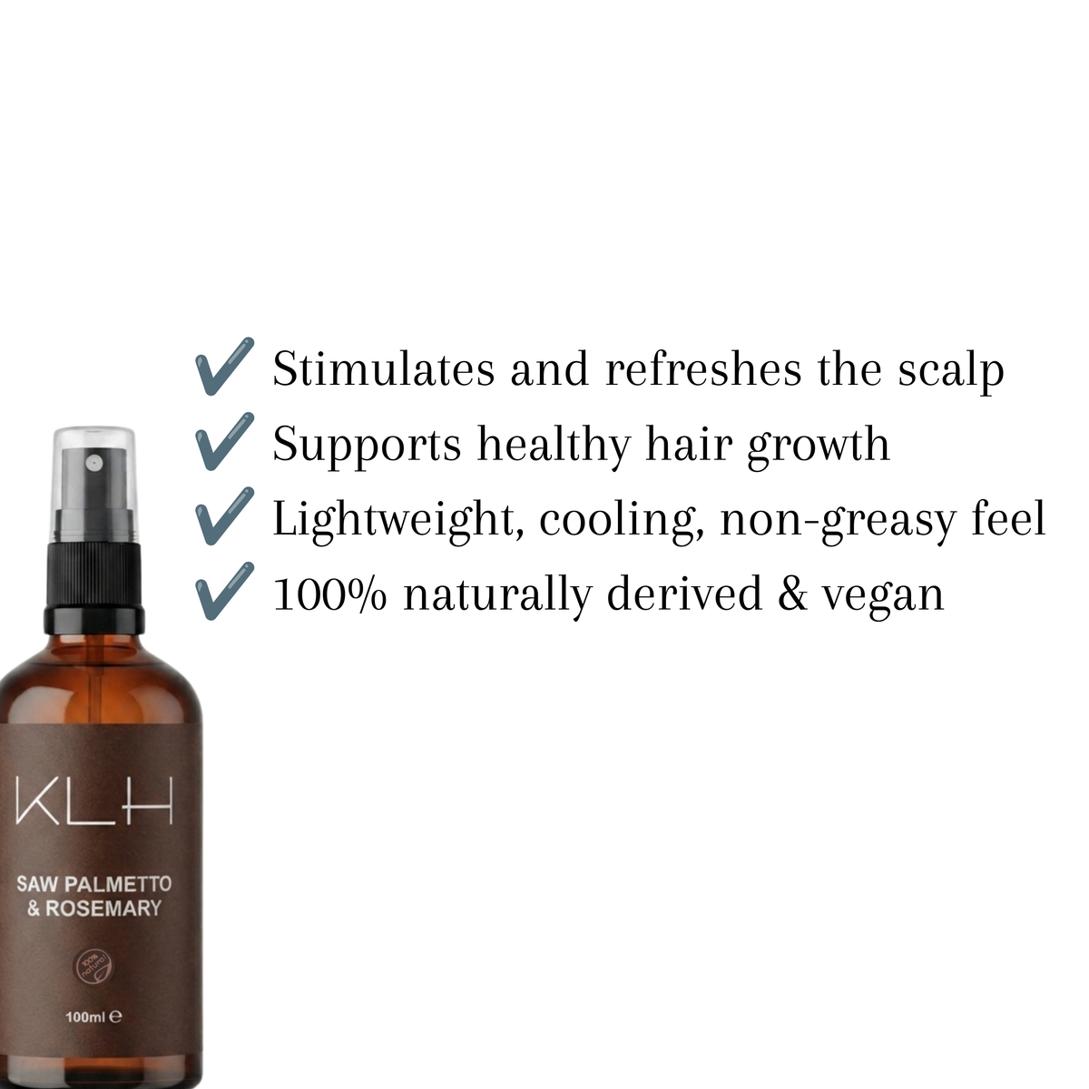 Saw Palmetto and Rosemary Hair Tonic - 100% Naturally Derived VEGAN